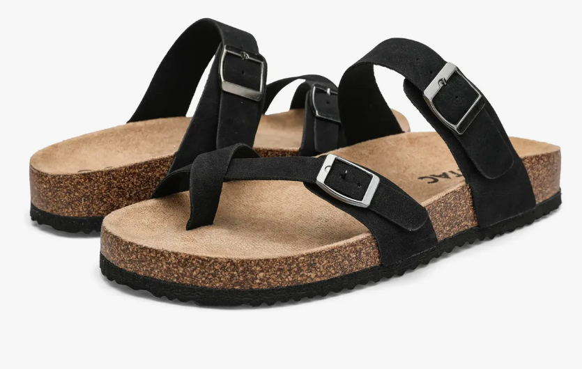 Sandalias Corcho Mujer Hombre Chanclas Con Broche Ajustable
